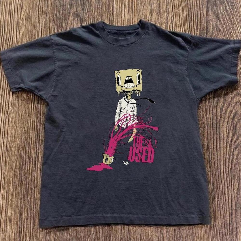 Gildan Men Black T-Shirt, The Used Black Band Tee